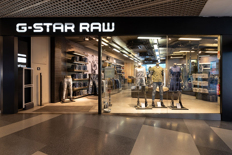 Aparador G-Star Raw, establiment centre comercial illa Carlemany