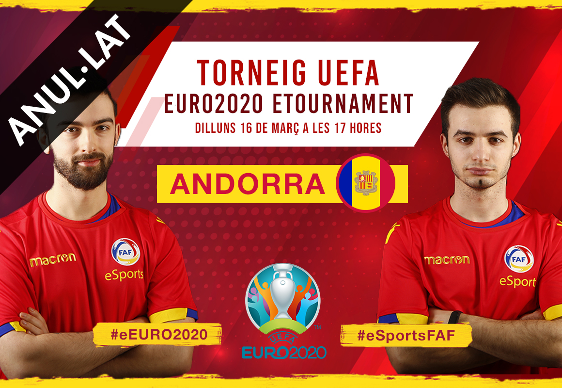 Cartell Torneig UEFA Andorra 2020 activitats Andorra