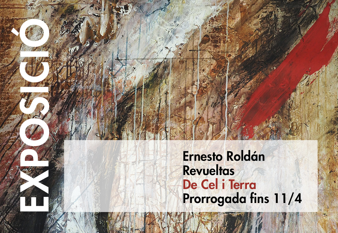 Quadre d'exposició Ernesto Roldán de cel i terra