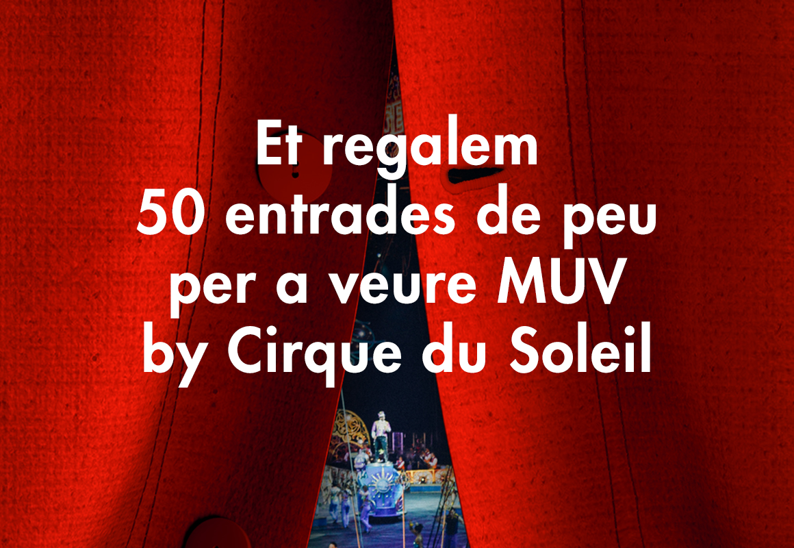Et regalem 50 entrades de peu per a veure MUV by Cirque du Soleil